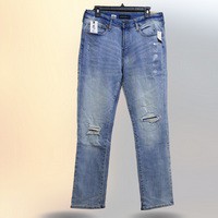 Mid Wash Stretch Jeans for Men