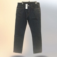 Men's Adaptive Fit Black Enzyme Wash Denim Jeans